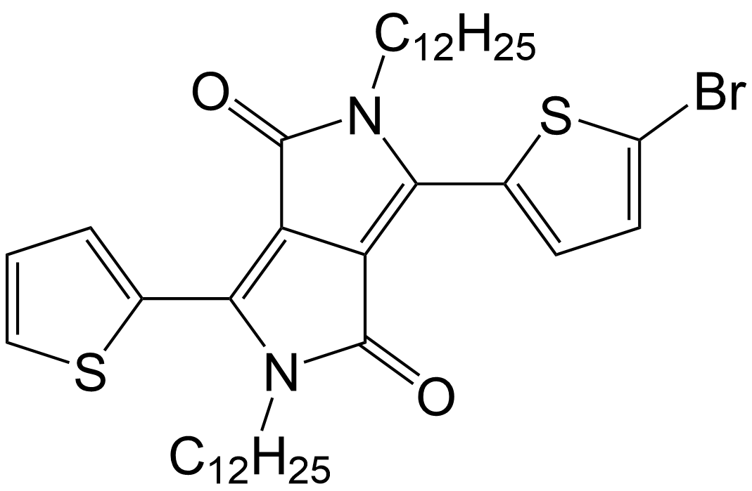 3-(5-bromothiophen-2-yl)-2,5-didodecyl-6-(thiophen-2-yl)pyrrolo[3,4-c]pyrrole-1,4(2H,5H)- dione/